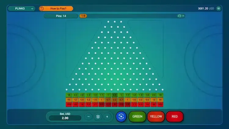 Plinko spel